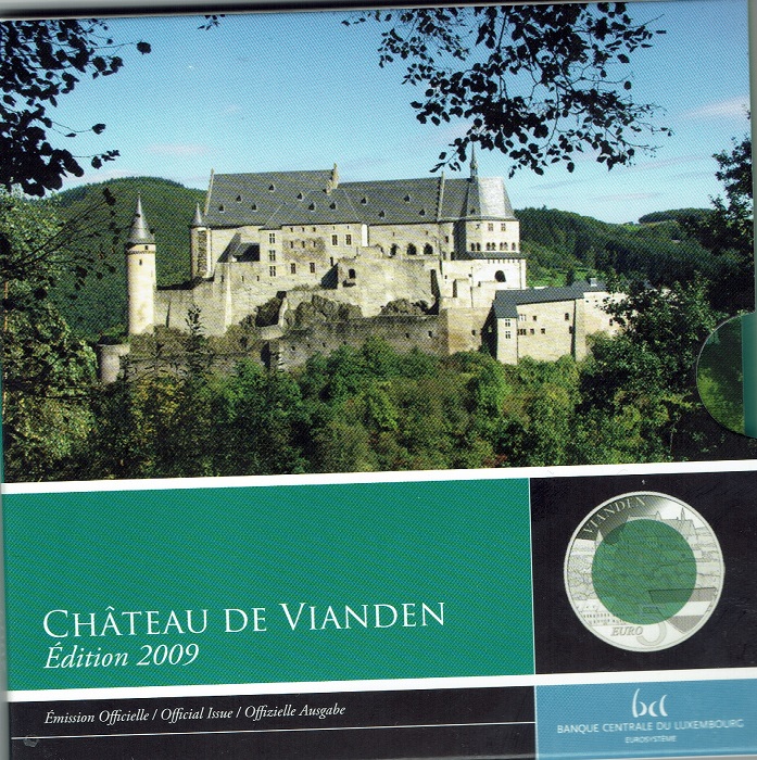 (afbeelding voor) LUXEMBURG 5 EURO 2009 BURG VIANDEN